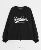 Galeb Nylon Lettering Round Sweatshirt