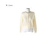 Chiran Round Simple Basic Knit Cardigan