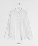 Lisons Summer Color See-through Long Sleeve Shirt