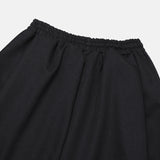 Layered wrap skirt Bermuda pants