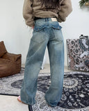 Kelon Pocket Washed Denim Pants