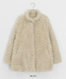Bihin Collar Half Fur Jacket