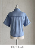 Mirnin Crop Denim Shirt