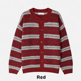 [wool21%] sway multi-stripe cardigan