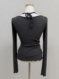 Ravy Shirring Halter Neck T-Shirt