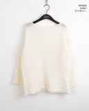 Lipu boat neck overfit soft long sleeve knit