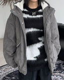 Deuce fleece corduroy hooded jacket