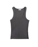 Rimb Minimal Ribbed Sleeveless Top