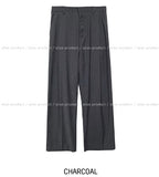 (UNISEX) Weight One Pin Tuck Wide Slacks