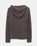 Twin Star Patch Brushed Hood T-Shirt