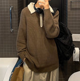 Something Color Scheme Half Zip Up Kara Knit