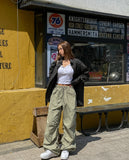 Pilen side shirring check shirt