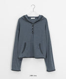 Kudelin Button Stripe Hoodie