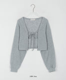 Rotei Ribbon Bolero Knit Cardigan