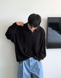 Summer Boucle Collar TOP Long Sleeve Ver