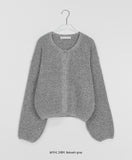 Oyui Color Round Basic Knit Cardigan