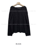 Ruffle vintage damage knit