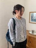 Hikyan Flower Round Knit Cardigan