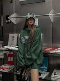 New York Embroidered Overfit Hoodie