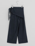 Seltz Wrap Layered Banding Wide Pants
