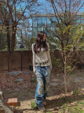 Funky Damage Wide Denim Pants
