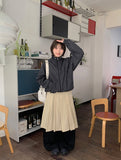 Nekomi Pleated Midi Skirt