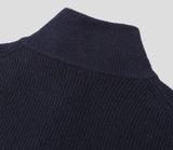 Yuo high neck half zip-up knit