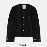 Ekkeullo Collar Less Tweed Blazer