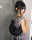 Tenka eyelet strap leather shoulder bag
