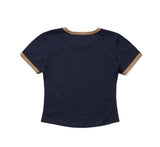 W 1993 Flower Baby Ringer T-shirt