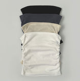 Layered Crop Top Long Sleeve Knit Cardigan Two-Piece Set