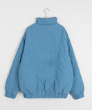 [unisex] Monets collar color matching cut padded jumper