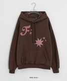 Panna Star Printing Brushed Hoodie