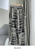 Chillin Bohemian Printed Banding Wide Cool Pants