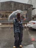 Flynn diagonal pocket denim cargo pants