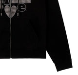 END OF TIME Applique Hooded Zip-Up