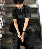 Byder Parachute Black Multi Cargo Denim