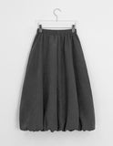 Dolance Suede Balloon Long Skirt