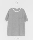 [unisex] Binnimo Pocket Ringer Over Short Sleeve Tee