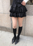 Join Frill Tiered Banding Mini Skirt
