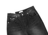 Cobra Black Long Wide Denim