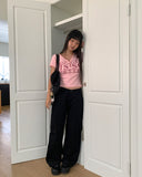 Linju string pocket cargo long pants
