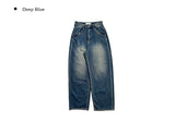 Lensi Back Pocket Wide Washing Long Denim Pants