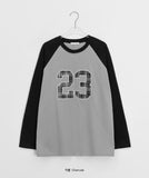 Delanto Patch Raglan Over Long Sleeve Tee