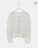 Messe Basic Round Neck Long Sleeve Cardigan