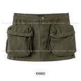 utility three-dimensional pocket mini skirt