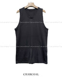 Rough damage layered sleeveless