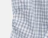 Yonning Check Short Sleeve Blouse