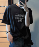 In-out lettering short sleeve tee
