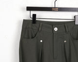 Haas Rivet Pintuck Cotton Wide Pants